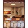 imageGovee Smart Ceiling Light RGBIC LED Ceiling Light Fixture 2400LM Flush Mount Light Fixture DIY Colors Works with Alexa 2200K6500K Ceiling Lights for Bedroom Living Room 12 Inch 1 Pack12 inch  1 pack