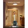 imageGovee Smart Ceiling Light RGBIC LED Ceiling Light Fixture 2400LM Flush Mount Light Fixture DIY Colors Works with Alexa 2200K6500K Ceiling Lights for Bedroom Living Room 12 Inch 1 Pack12 inch  1 pack