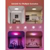 imageGovee Smart Ceiling Light RGBIC LED Ceiling Light Fixture 2400LM Flush Mount Light Fixture DIY Colors Works with Alexa 2200K6500K Ceiling Lights for Bedroom Living Room 12 Inch 1 Pack12 inch  1 pack