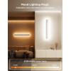 imageGovee Wall Sconce Smart RGBIC Wall Lights Works with Matter ampamp Alexa Music Sync Wall Mount Light Plug in Color Changing Modern Room Light for Living Room Bedroom Gaming Room Hallway 1 Pack