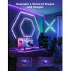 imageGovee x Evangelion Gaming Wall Light RGBIC Glide Wall Light Work with Matter Alexa and Google Assistant DIY Customized LED Wall Lighting Effects and ShapesGaming Light Bar for Gaming Room6Pcs2Connectors