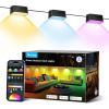 imageGovee Outdoor Deck Lights RGBIC Outdoor Lights with 4000K White Light IP65 Smart Fence Lights with App Control Voice Control LED Path Lights for Outdoor DecorWired 6 Packs 328ft6 Packs