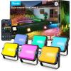 imageGovee Outdoor Flood Lights 2 RGBIC Warm Cold White LED Lights 50 Scene Modes for Party Landscape Lighting Upgrated IP66 with App Control Wired 4 Pack6 pack