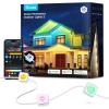 imageGovee Permanent Outdoor Lights 2 100ft RGBIC Outdoor Lights with 72 LED Lights IP67 Waterproof 100 Scene Modes with 40lm White for Outdoor Decorations Works with Alexa Google Assistant WhiteWhite
