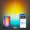 imageGovee RGBIC Floor Lamp LED Corner Lamp Works with Alexa 1000 Lumen Smart Modern Floor Lamp with Music Sync and 16 Million DIY Colors Color Changing Standing Floor Lamp for Bedroom Living Room BlackSilver