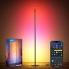 imageGovee RGBIC Floor Lamp LED Corner Lamp Works with Alexa 1000 Lumen Smart Modern Floor Lamp with Music Sync and 16 Million DIY Colors Color Changing Standing Floor Lamp for Bedroom Living Room BlackBlack