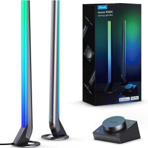 imageGovee RGBIC Gaming Light Bars H6047 with Smart Controller WiFi Smart LED Gaming Lights with Music Modes and 60 Scene Modes Built Works with Alexa ampamp Google Assistant Game Room Lights DecorDark Grey
