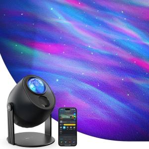 imageGovee Star Light Projector with 3 Aurora Flowing Effects Star Projector Works with Matter Alexa and Google Assistant 16 Million Colors 52 Scene Modes Star Night Light Projector Without Plug