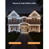 imageGovee Outdoor LED Strip Lights RGBIC with Warm and Cold White 656ft 24G WiFi Smart Outdoor Lights Waterproof Work with Alexa App Control Outdoor Decor for Patio Yard328 ft