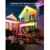 imageGovee Outdoor LED Strip Lights RGBIC with Warm and Cold White 656ft 24G WiFi Smart Outdoor Lights Waterproof Work with Alexa App Control Outdoor Decor for Patio Yard656 ft
