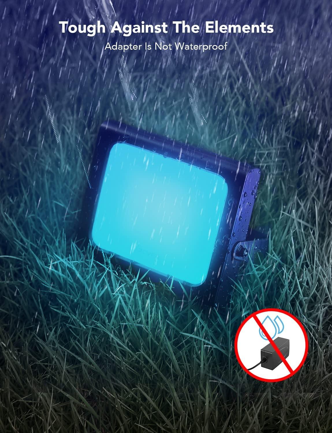 imageGovee Outdoor Lights Flood Lights Uplight 2 in 1 LED Low Voltage Landscape Lighting IP65 Pathway Lights with App Control Garden Yards Holiday Decor Wired 4 Pack6 pack
