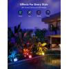 imageGovee Outdoor Lights Flood Lights Uplight 2 in 1 LED Low Voltage Landscape Lighting IP65 Pathway Lights with App Control Garden Yards Holiday Decor Wired 4 Pack6 pack