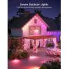 imageGovee Permanent Outdoor Lights Smart RGBIC Outdoor Decor with 75 Scene Modes 100ft with 72 LED Lights IP67 Waterproof for Outdoor Decorations Work with Alexa Google Assistant WhiteWhite