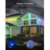imageGovee Permanent Outdoor Lights Smart RGBIC Outdoor Decor with 75 Scene Modes 100ft with 72 LED Lights IP67 Waterproof for Outdoor Decorations Work with Alexa Google Assistant WhiteWhite