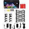 imageGovee Permanent Outdoor Lights Smart RGBIC Outdoor Decor with 75 Scene Modes 100ft with 72 LED Lights IP67 Waterproof for Outdoor Decorations Work with Alexa Google Assistant WhiteBlack