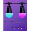 imageGovee Smart Outdoor String Lights 2 144ft RGBIC Outdoor Lights with Dimmable Warm White LED Bulbs for Valentines Day Scene Modes for Patio Backyard IP65 Waterproof Works with Alexa App Control48ft
