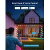 imageGovee Smart Outdoor String Lights 2 144ft RGBIC Outdoor Lights with Dimmable Warm White LED Bulbs for Valentines Day Scene Modes for Patio Backyard IP65 Waterproof Works with Alexa App Control48ft