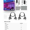 imageGovee Smart Outdoor String Lights 2 144ft RGBIC Outdoor Lights with Dimmable Warm White LED Bulbs for Valentines Day Scene Modes for Patio Backyard IP65 Waterproof Works with Alexa App Control96ft