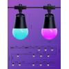 imageGovee Smart Outdoor String Lights 2 144ft RGBIC Outdoor Lights with Dimmable Warm White LED Bulbs for Valentines Day Scene Modes for Patio Backyard IP65 Waterproof Works with Alexa App Control96ft