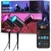 imageGovee Outdoor Spot Lights IP65 Waterproof Uplight Spotlights Patio Decorations WiFi 24V Low Voltage Landscape Lights Work with Alexa RGBIC Color Changing Lights for New Year Decor 4 Pack2 pack