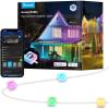imageGovee Permanent Outdoor Lights Smart RGBIC Outdoor Decor with 75 Scene Modes 100ft with 72 LED Lights IP67 Waterproof for Outdoor Decorations Work with Alexa Google Assistant WhiteWhite