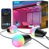 imageGovee Smart Outdoor String Lights 2 144ft RGBIC Outdoor Lights with Dimmable Warm White LED Bulbs for Valentines Day Scene Modes for Patio Backyard IP65 Waterproof Works with Alexa App Control48ft
