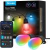 imageGovee Smart Outdoor String Lights H7021 RGBIC Warm White 96ft 2 Ropes of 48ft LED Bulbs for Valentines Day Gifts WiFi Patio Lights Work with Alexa Google APP Control IP65 Waterproof48ft