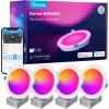 imageGovee Smart Recessed Lighting 6 Inch WiFi Bluetooth Direct Connect RGBWW LED Downlight 65 Scene Mode LED Can Lights Work with Alexa ampamp Google Assistant with Junction Box 1100 Lumen 4 Pack4 Inch