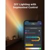imageGovee Strip Light with Skyline Kit 131ft Smart LED Strip Lights Work with Alexa Google Assistant and Matter RGBWWIC Color Changing Light Strip LED Lights for Bedroom Party Home Decor197ft
