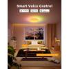 imageGovee Smart Ceiling Light 4300LM RGBIC LED Ceiling Light Fixture Works with Matter Flush Mount Light Fixture DIY Colors 2700K6500K Ceiling Lights for Bedroom Living Room 15 Inch 1 Pack