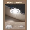 imageGovee Smart Recessed Lighting 6 inch RGBIC LED Retrofit Recessed Light Compitable with Matter and Alexa 2700K6500K Dimmable 1100LM Canless Downlight with Junction Box for Bedroom 4 Pack4 Inch