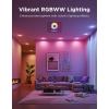 imageGovee Smart Recessed Lighting 6 inch RGBIC LED Retrofit Recessed Light Compitable with Matter and Alexa 2700K6500K Dimmable 1100LM Canless Downlight with Junction Box for Bedroom 4 Pack4 Inch