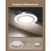 imageGovee Smart Recessed Lighting 6 inch RGBIC LED Retrofit Recessed Light Compitable with Matter and Alexa 2700K6500K Dimmable 1100LM Canless Downlight with Junction Box for Bedroom 4 Pack6 Inch