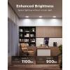 imageGovee Smart Recessed Lighting 6 inch RGBIC LED Retrofit Recessed Light Compitable with Matter and Alexa 2700K6500K Dimmable 1100LM Canless Downlight with Junction Box for Bedroom 4 Pack6 Inch