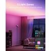 imageGovee Torchiere Floor Lamp with Matter Alexa Compatible RGBIC Warm Cool White Standing Lamp with 77 Scene Modes Music Sync 67quot Modern Floor Lamps for Living Room Bedroom Black 172 ft Light Area