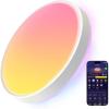 imageGovee Smart Ceiling Light 4300LM RGBIC LED Ceiling Light Fixture Works with Matter Flush Mount Light Fixture DIY Colors 2700K6500K Ceiling Lights for Bedroom Living Room 15 Inch 1 Pack