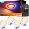 imageGovee Smart Recessed Lighting 6 inch RGBIC LED Retrofit Recessed Light Compitable with Matter and Alexa 2700K6500K Dimmable 1100LM Canless Downlight with Junction Box for Bedroom 4 Pack6 Inch