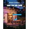 imageGovee Outdoor Clear Bulb String Lights 48ft RGBWIC Outdoor Lights with 15 Dimmable Warm White LED Bulbs 111 Scene Modes for Patio Backyard IP67 Waterproof Works with Alexa Google ampamp Matter48ft