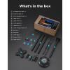 imageGovee Outdoor Lamp Post Lights 2000LM High White Brightness with 6 Zones RGBIC Lighting Effect for Outdoor Decor Double Sensor Integrated IP66 Waterproof Work with Alexa Google Assistant Matter