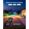 imageGovee Outdoor Lamp Post Lights 2000LM High White Brightness with 6 Zones RGBIC Lighting Effect for Outdoor Decor Double Sensor Integrated IP66 Waterproof Work with Alexa Google Assistant Matter