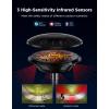 imageGovee Outdoor Lamp Post Lights 2000LM High White Brightness with 6 Zones RGBIC Lighting Effect for Outdoor Decor Double Sensor Integrated IP66 Waterproof Work with Alexa Google Assistant Matter