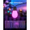imageGovee Outdoor S14 Bulb String Lights 2 96ft Smart RGBIC Warm White Patio Lights with 30 LED Bulbs 111 Scene Modes for Outdoor Decor Works with Alexa Google Matter APP Control IP66 Waterproof144ft