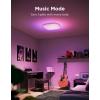 imageGovee Smart Ceiling Light RGBIC LED Square Ceiling Light Fixture Works with Matter 2400LM Flush Mount Light Fixture DIY Colors 2700K6500K Dimmable for Bedroom Living Room 12 Inch 1 Pack