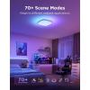 imageGovee Smart Ceiling Light RGBIC LED Square Ceiling Light Fixture Works with Matter 2400LM Flush Mount Light Fixture DIY Colors 2700K6500K Dimmable for Bedroom Living Room 12 Inch 1 Pack