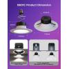imageGovee Smart Retrofit Recessed Lighting 6 Inch WiFi Bluetooth Direct Connect RGBWW Retrofit Can Lights 65 Scene Modes Works with Alexa ampamp Google Assistant 1000 Lumens 4 Pack4 Pack