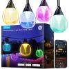 imageGovee Outdoor Clear Bulb String Lights 48ft RGBWIC Outdoor Lights with 15 Dimmable Warm White LED Bulbs 111 Scene Modes for Patio Backyard IP67 Waterproof Works with Alexa Google ampamp Matter48ft