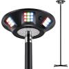 imageGovee Outdoor Lamp Post Lights 2000LM High White Brightness with 6 Zones RGBIC Lighting Effect for Outdoor Decor Double Sensor Integrated IP66 Waterproof Work with Alexa Google Assistant Matter