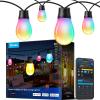 imageGovee Outdoor S14 Bulb String Lights 2 96ft Smart RGBIC Warm White Patio Lights with 30 LED Bulbs 111 Scene Modes for Outdoor Decor Works with Alexa Google Matter APP Control IP66 Waterproof96ft
