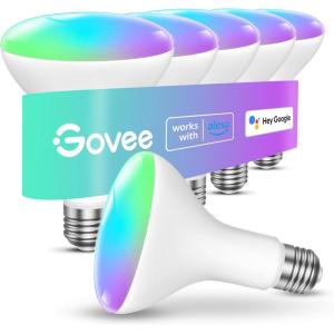imageGovee Smart Light Bulbs 1200 Lumens Dimmable BR30 Bulbs RGBWW Color Changing Light Bulb Flood Light Bulbs Work with Alexa Google Assistant WiFi ampamp Bluetooth LED Bulbs Music Sync 2 Pack6