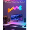 imageGovee Glide Hexa Light Panels RGBIC Hexagon LED Wall Lights WiFi Smart Home Creative Wall Lights with Music Sync Works with Alexa Google Assistant for Indoor Gaming Decor 10 Pack10 panels